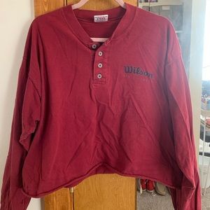 Wilson Cropped Long Sleeve Top